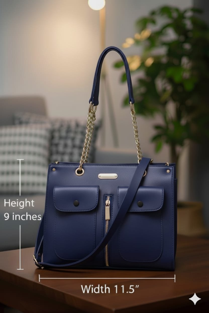 Black Dual pocket for women - GENZAA