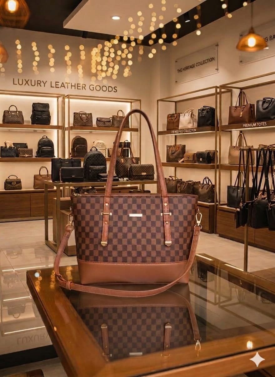 Black Chess Grace Tote for women - GENZAA