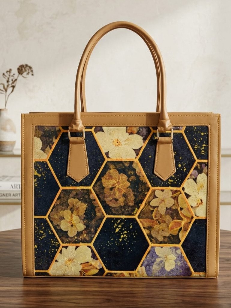 Multi-Colors Mix Print Box Women's Shoulder Bag - GENZAA