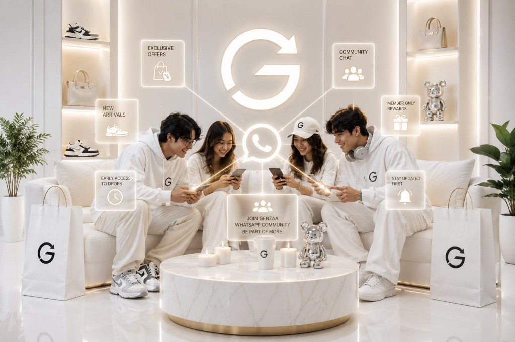 Join GENZAA WhatsApp Community — stay connected for exclusive drops and new arrivals